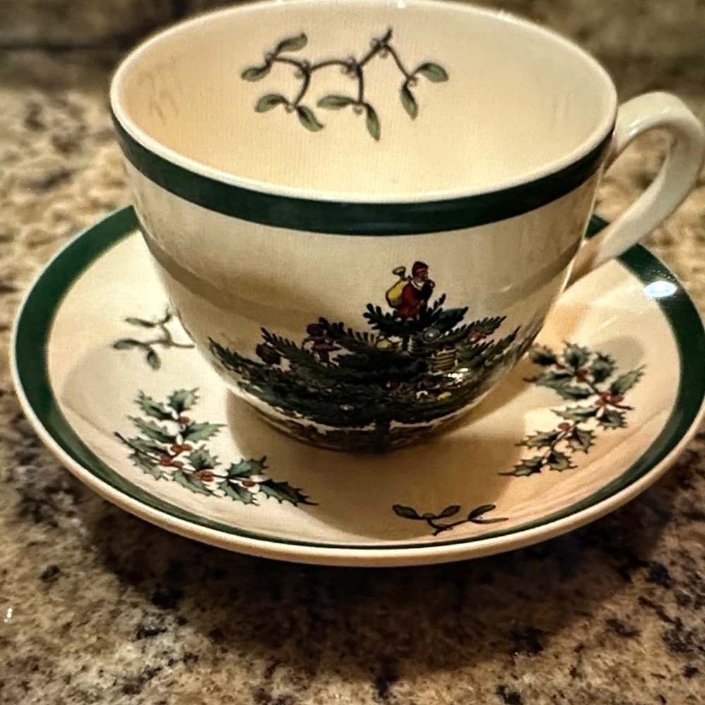 Spode Christmas Teacup and Saucer